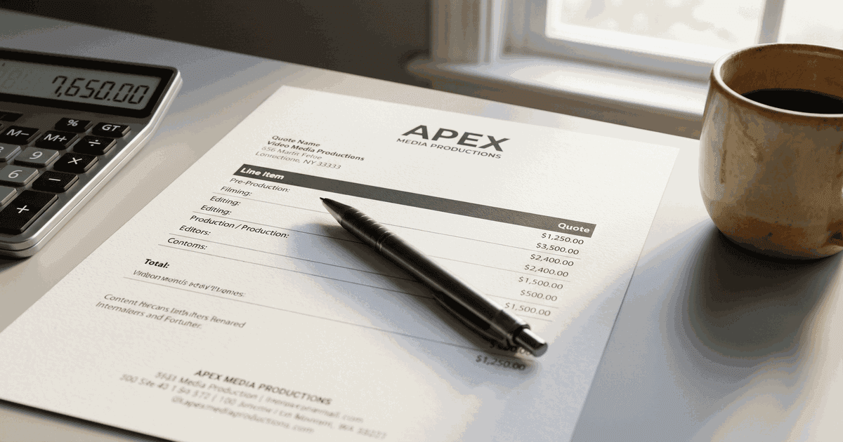 Video Agency Pricing: What Is a Fair Cost in 2026 (With Rate Benchmarks)